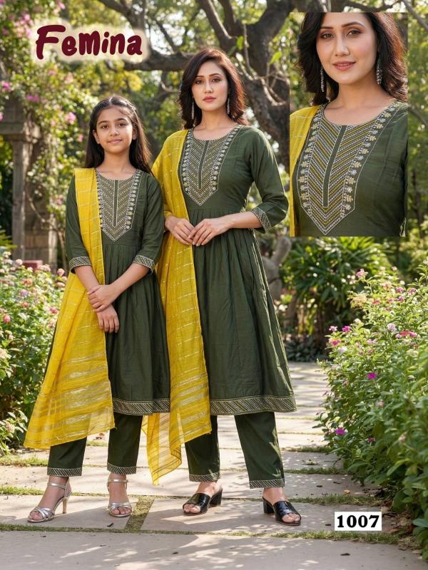 Desi kudi femina mother daughter duo kurtis wholesale